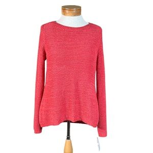 Style & Co. Women’s Stretchy Knit Dark Rose Pullover Sweater Medium NWT
